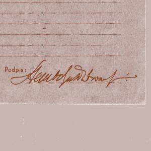 Stanisław Odyniec Dobrowolski - podpis<br />Źródło: Archiwum OW SARP